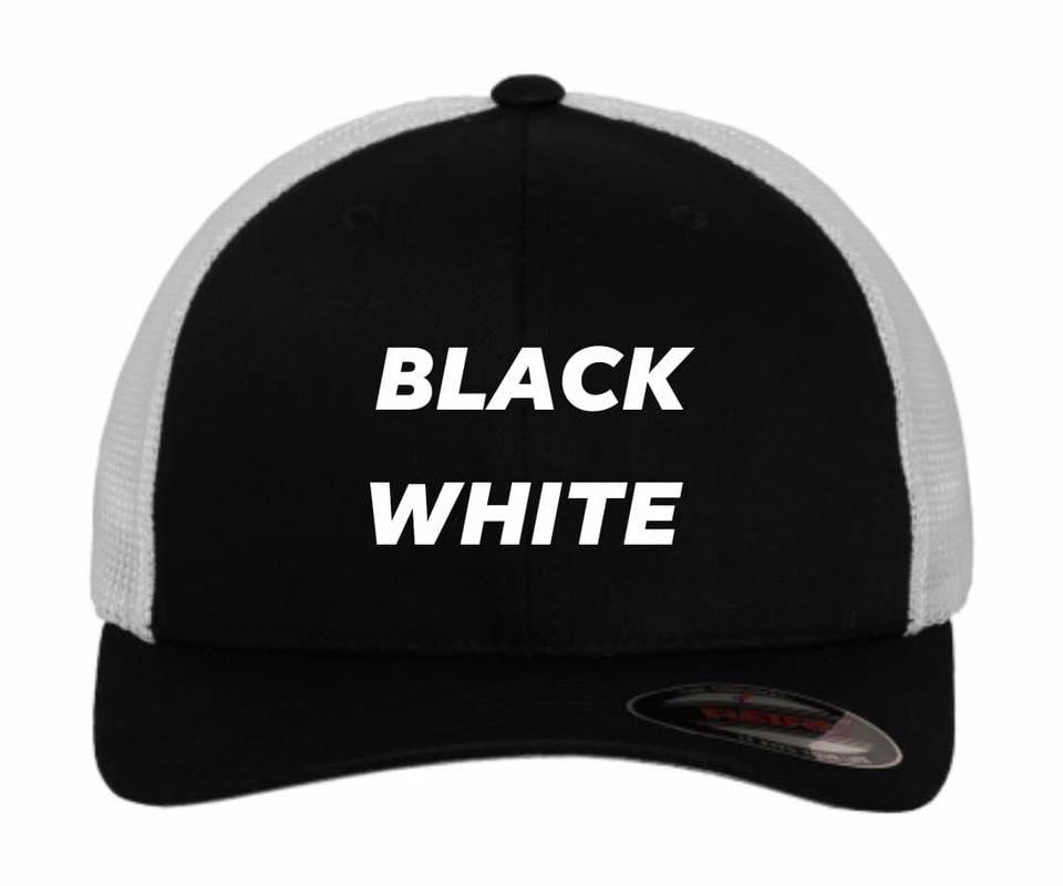 Flexfit trucker black white